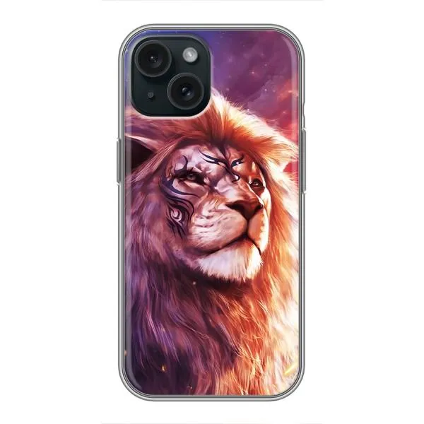 Чехол с принтом «Красочный Лев» для iPhone 14