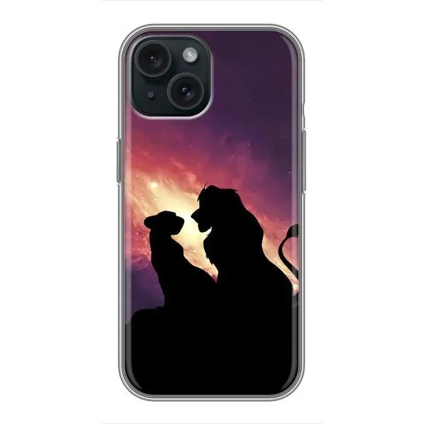 Чехол с принтом «Силуэт Симба и Налу» для iPhone 14 Чехол с принтом «Силуэт Симба и Налу» для iPhone 14