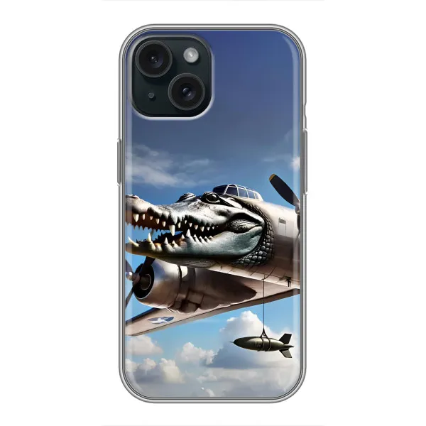 Чехол с принтом «Бомбардиро крокодило» для iPhone 14