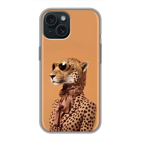 Чехол с принтом «Стильный леопард» для iPhone 14