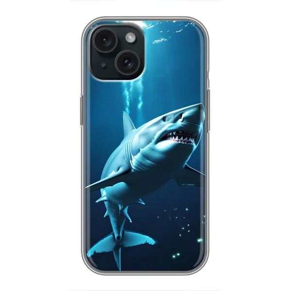 Чехол с принтом «Акула под водой» для iPhone 14