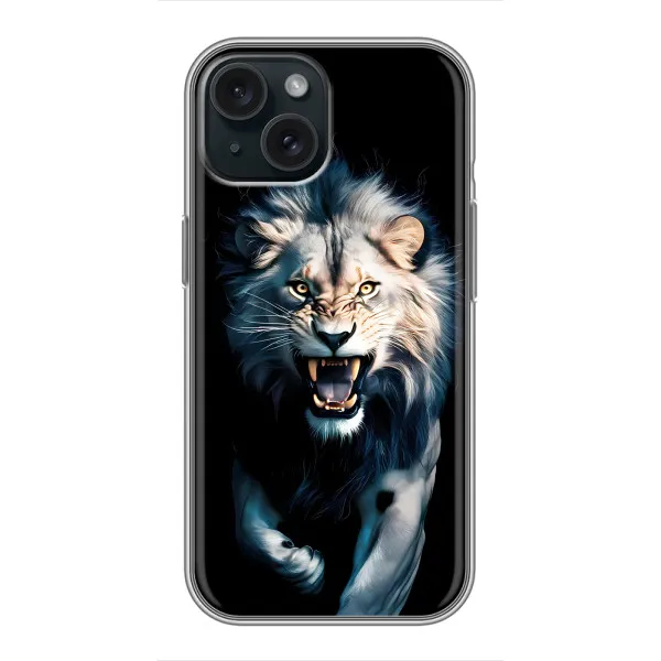 Чехол с принтом «Лев в темноте» для iPhone 14