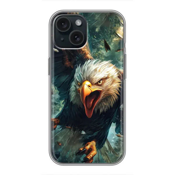 Чехол с принтом «Орел в полете» для iPhone 14