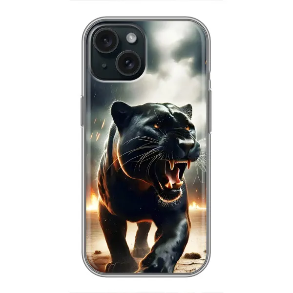 Чехол с принтом «Черная пантера» для iPhone 14