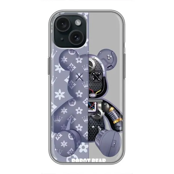 Чехол с принтом «Робот Мишка» для iPhone 14