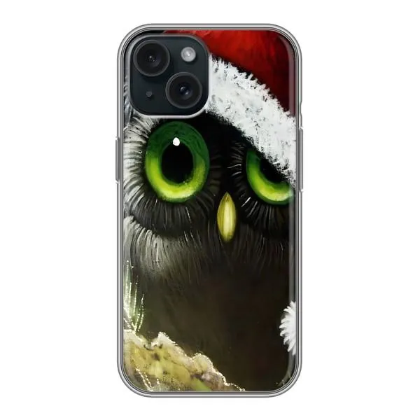 Чехол с принтом «Новогодняя Сова» для iPhone 14 Чехол с принтом «Новогодняя Сова» для iPhone 14