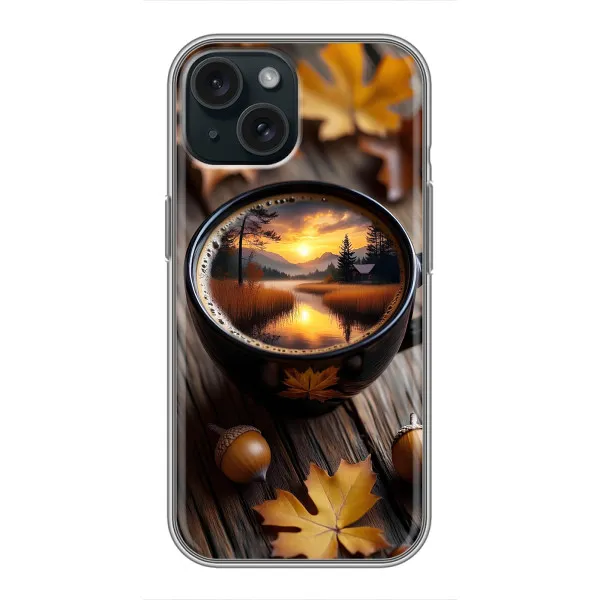 Чехол с принтом «Темный кофе» для iPhone 14