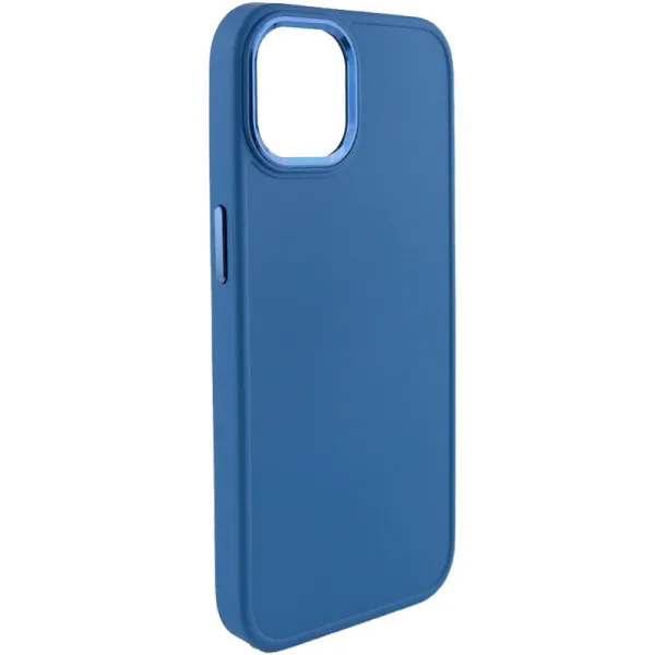 TPU чехол Bonbon Metal Style для Apple iPhone 14 Plus (6.7") — Синий — фото 1