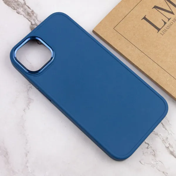 TPU чехол Bonbon Metal Style для Apple iPhone 14 Plus (6.7") — Синий — фото 4