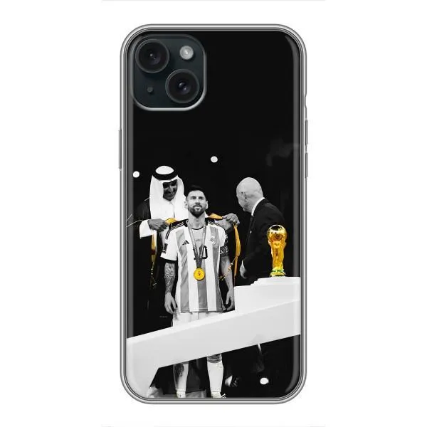 Чехол с принтом «Месси в накидке» для iPhone 14 Plus