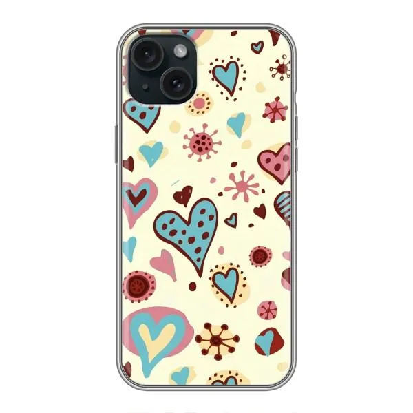 Чехол с принтом «Сердечки» для iPhone 14 Plus