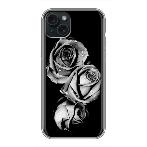 Чехол с принтом «Черная роза» для iPhone 14 Plus