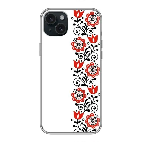 Чехол с принтом «Яркая вишиванка» для iPhone 14 Plus