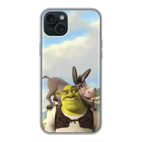 Чехол с принтом «Шрек и Осел» для iPhone 14 Plus Чехол с принтом «Шрек и Осел» для iPhone 14 Plus
