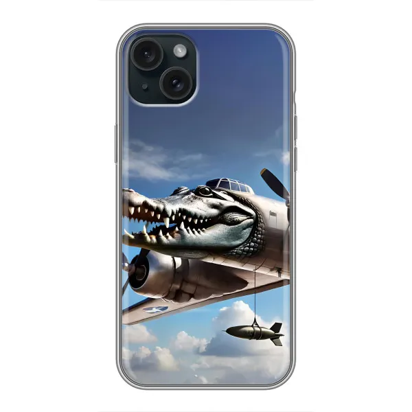 Чехол с принтом «Бомбардиро крокодило» для iPhone 14 Plus