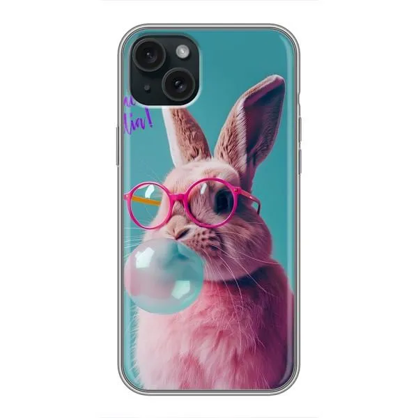 Чехол с принтом «Кролик в очках» для iPhone 14 Plus Чехол с принтом «Кролик в очках» для iPhone 14 Plus