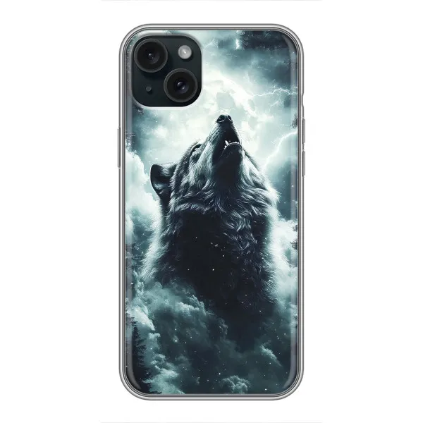 Чехол с принтом «Волк в облаках» для iPhone 14 Plus