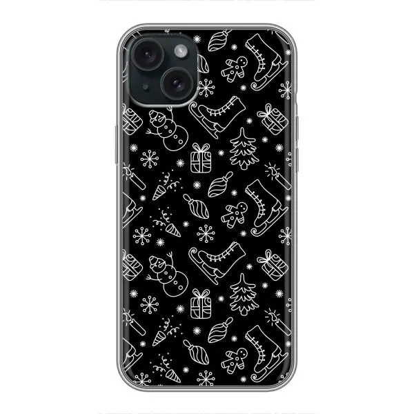 Чохол з принтом «Новорічний фон» для iPhone 14 Plus
