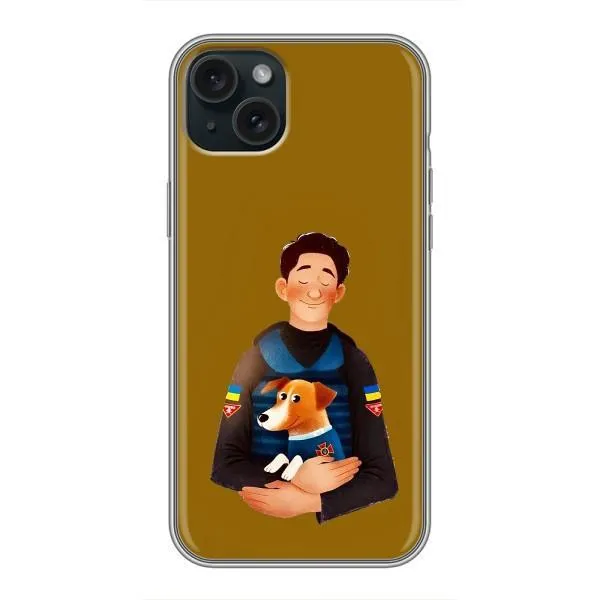 Чехол с принтом «ЗСУ Патрон» для iPhone 15 Plus