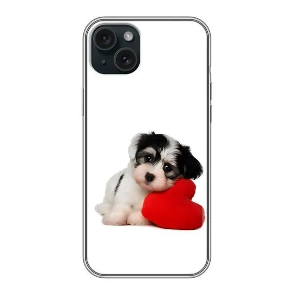 Чехол с принтом «Песик» для iPhone 15 Plus