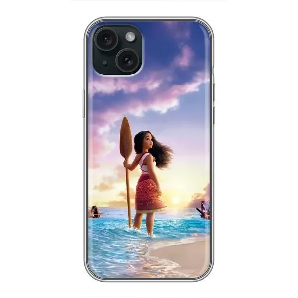 Чехол с принтом «Моана с веслом» для iPhone 15 Plus Чехол с принтом «Моана с веслом» для iPhone 15 Plus