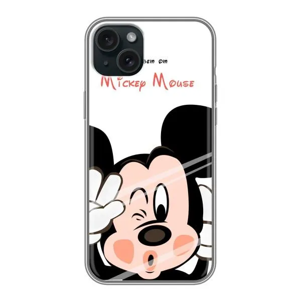 Чехол с принтом «Маус Микки» для iPhone 15 Plus Чехол с принтом «Маус Микки» для iPhone 15 Plus
