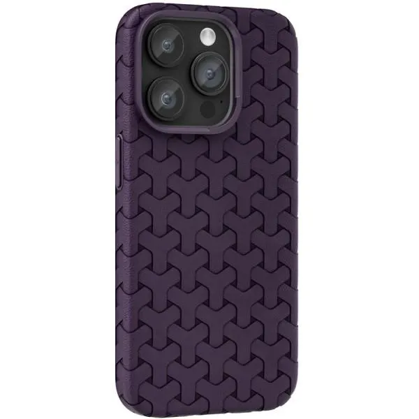 Чехол TPU Weaving для Apple iPhone 15 Pro Max (6.7") — Фиолетовый — фото 1 Чехол TPU Weaving для Apple iPhone 15 Pro Max (6.7") — Фиолетовый — фото 1
