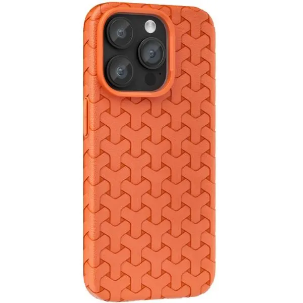 Чехол TPU Weaving для Apple iPhone 15 Pro Max (6.7") — Оранжевый — фото 1