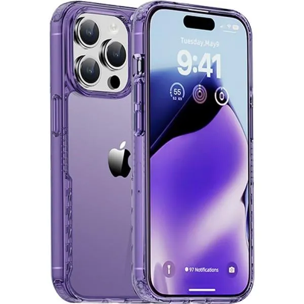 Чехол TPU+PC Multi-Color для Apple iPhone 15 Pro Max (6.7") — Фиолетовый — фото 2 Чехол TPU+PC Multi-Color для Apple iPhone 15 Pro Max (6.7") — Фиолетовый — фото 2