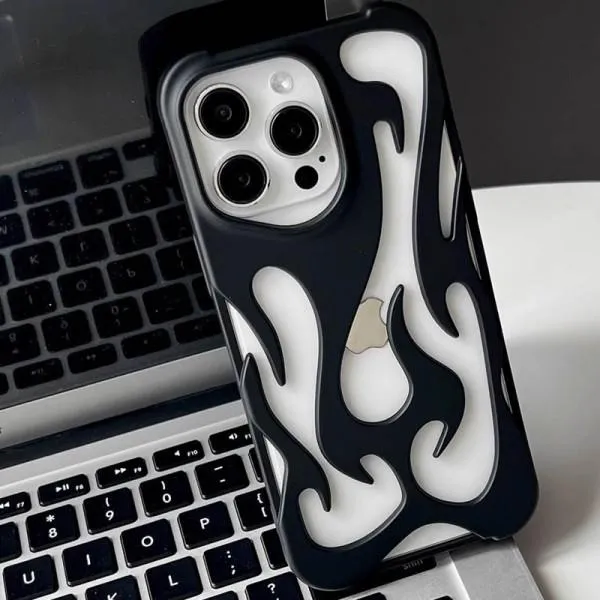 Чехол TPU WinFire для Apple iPhone 15 Pro Max (6.7") — Черный — фото 5