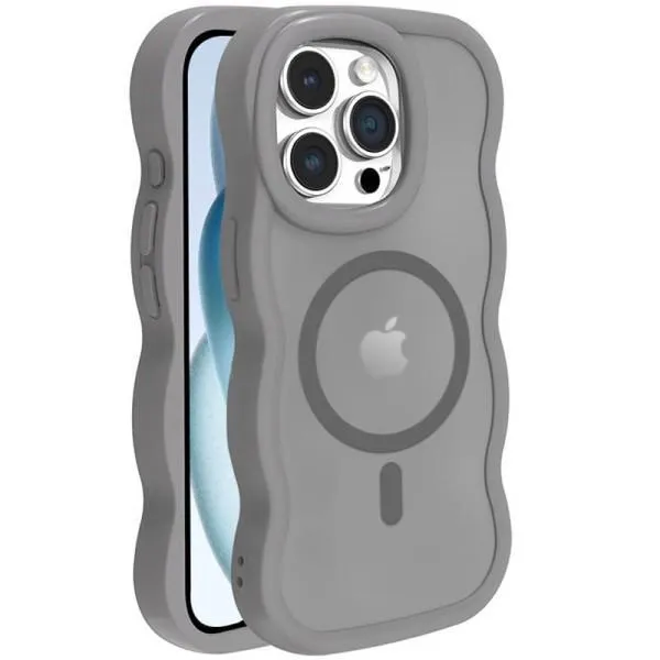 Чехол TPU+PC Undine with Magnetic Fit для Apple iPhone 15 Pro Max (6.7") — Серый — фото 1 Чехол TPU+PC Undine with Magnetic Fit для Apple iPhone 15 Pro Max (6.7") — Серый — фото 1