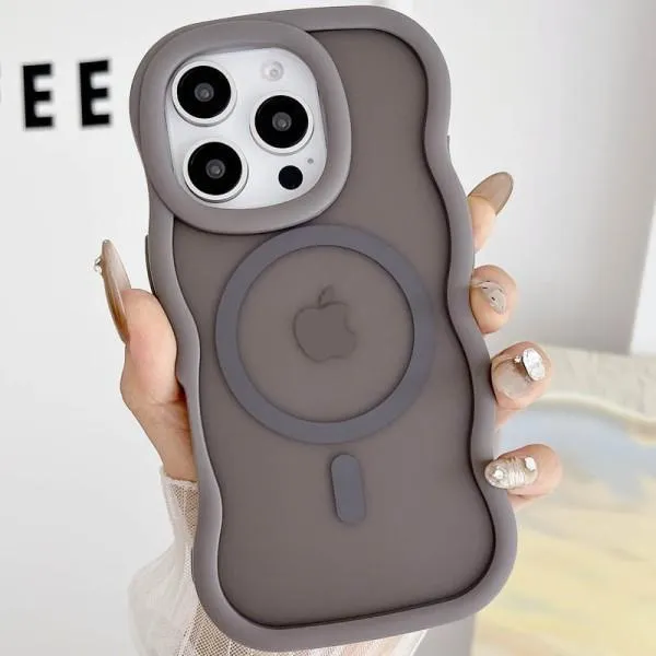 Чехол TPU+PC Undine with Magnetic Fit для Apple iPhone 15 Pro Max (6.7") — Серый — фото 3 Чехол TPU+PC Undine with Magnetic Fit для Apple iPhone 15 Pro Max (6.7") — Серый — фото 3