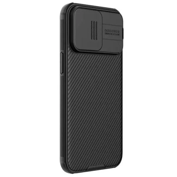 Карбоновая накладка Nillkin CamShield Pro для Apple iPhone 15 Pro Max (6.7") — Черный — фото 3