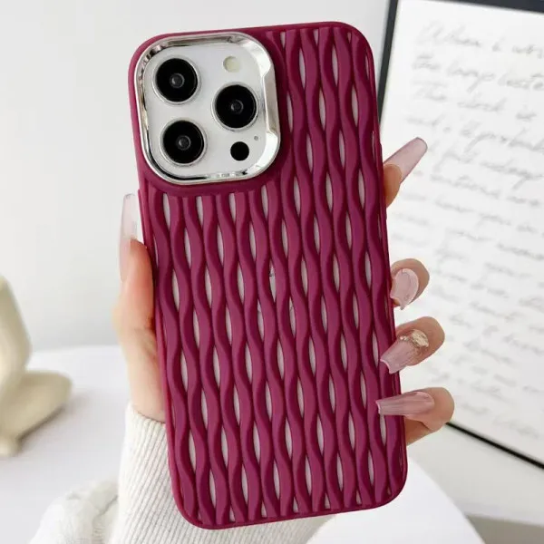 Чехол TPU Ribbio для Apple iPhone 15 Pro Max (6.7") — Красный — фото 2 Чехол TPU Ribbio для Apple iPhone 15 Pro Max (6.7") — Красный — фото 2