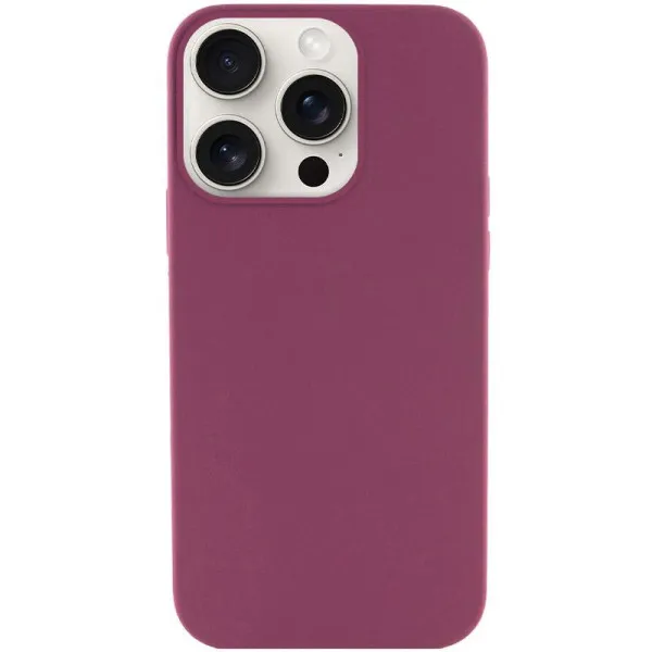 Чехол Silk (AA) NO LOGO with Magnetic Fit для Apple iPhone 15 Pro Max (6.7") — Бордовый