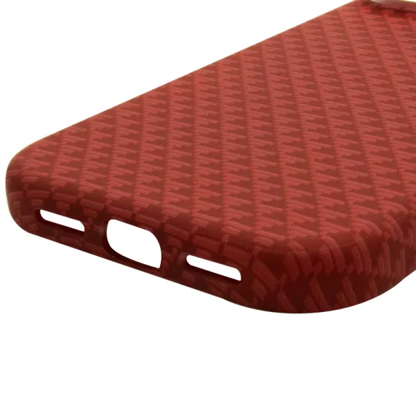 Чехол TPU+PC KVZV Triangular Pattern with Magnetic Fit для Apple iPhone 15 Pro Max (6.9") — Красный — фото 5 Чехол TPU+PC KVZV Triangular Pattern with Magnetic Fit для Apple iPhone 15 Pro Max (6.9") — Красный — фото 5