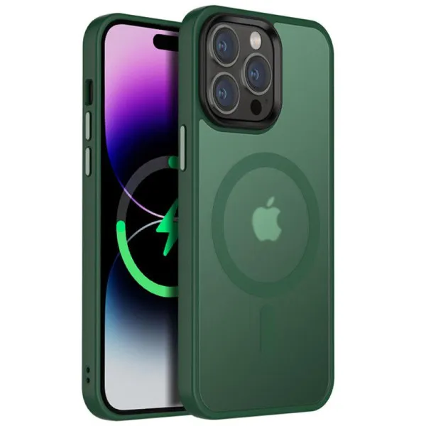 Чехол Ummi Colorful with Magnetic Fit для Apple iPhone 15 Pro Max (6.7") — Зеленый Чехол Ummi Colorful with Magnetic Fit для Apple iPhone 15 Pro Max (6.7") — Зеленый