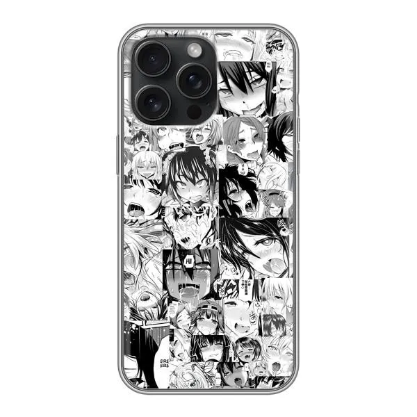 Чехол с принтом «Ahegao manga» для iPhone 15 Pro Max