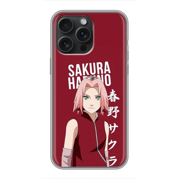 Чехол с принтом «Аниме Сакура» для iPhone 15 Pro Max