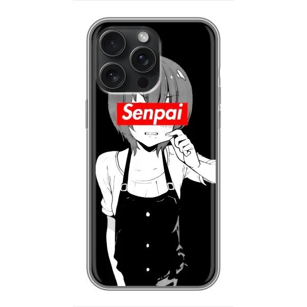 Чехол с принтом «Senpai» для iPhone 15 Pro Max