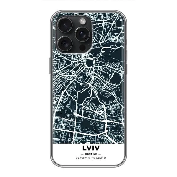 Чехол с принтом «Львов» для iPhone 15 Pro Max