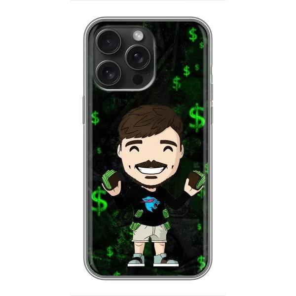 Чехол с принтом «Блогер Beast» для iPhone 15 Pro Max
