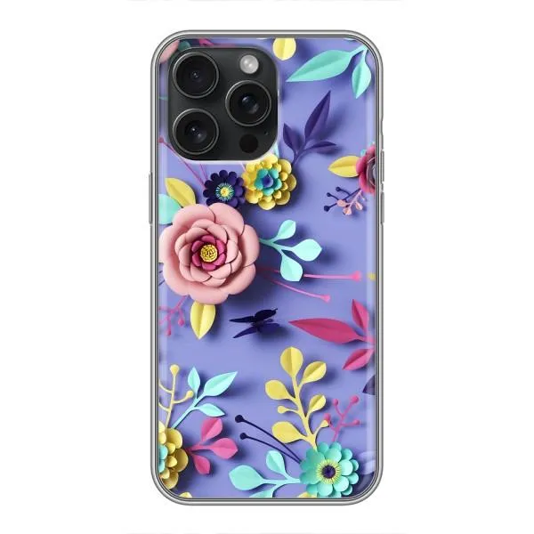 Чехол с принтом «Цветочный дизайн» для iPhone 15 Pro Max Чехол с принтом «Цветочный дизайн» для iPhone 15 Pro Max