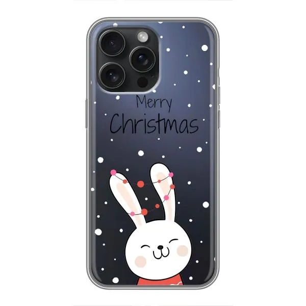 Чехол с принтом «Рождественский заяц» для iPhone 15 Pro Max