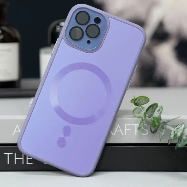 Чехол TPU+Glass Sapphire Midnight with Magnetic Fit для Apple iPhone 15 Pro (6.1") — Сиреневый — фото 2 Чехол TPU+Glass Sapphire Midnight with Magnetic Fit для Apple iPhone 15 Pro (6.1") — Сиреневый — фото 2