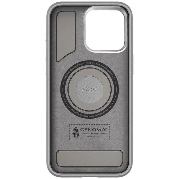 Чехол SGP PC+Leather with Magnetic Fit для Apple iPhone 15 Pro (6.1") — Серый — фото 2 Чехол SGP PC+Leather with Magnetic Fit для Apple iPhone 15 Pro (6.1") — Серый — фото 2