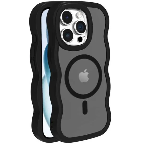 Чехол TPU+PC Undine with Magnetic Fit для Apple iPhone 15 Pro (6.1") — Черный — фото 1