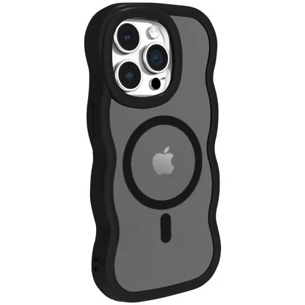 Чехол TPU+PC Undine with Magnetic Fit для Apple iPhone 15 Pro (6.1") — Черный — фото 2