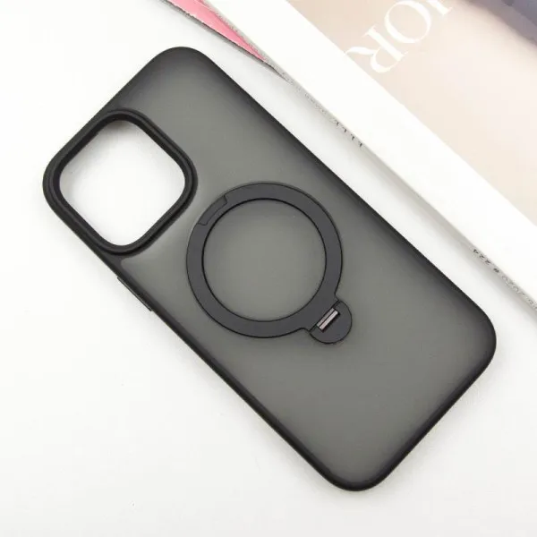 Чехол Ummi Colorful with Magnetic Fit HQ Ring для Apple iPhone 15 Pro (6.1") — Черный — фото 2