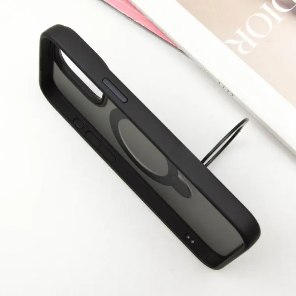 Чехол Ummi Colorful with Magnetic Fit HQ Ring для Apple iPhone 15 Pro (6.1") — Черный — фото 4